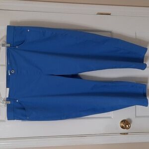 NWT J. JILL CYAN HIGH RISE CROPPED PANTS SZ 26 REGULAR